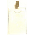 Clear Vinyl Badge Holder w/ Removable Clip (2.25"x3.25")
